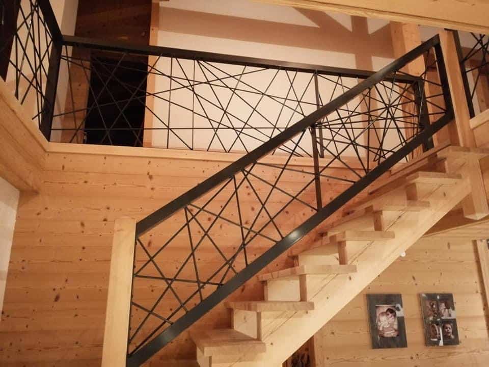 Escalier moderne bois & métal